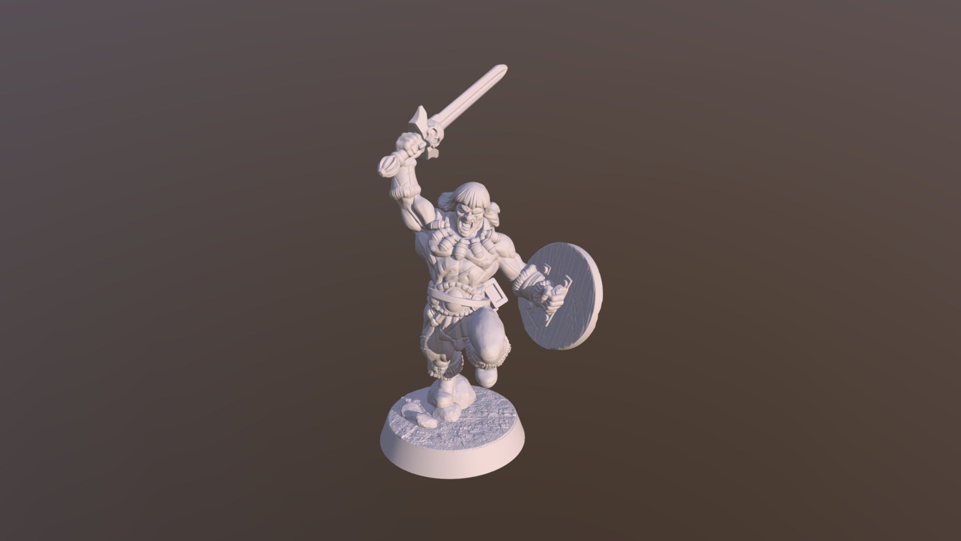 Classic Barbarian W Base1 0 3d model