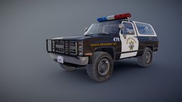 Police offroad car