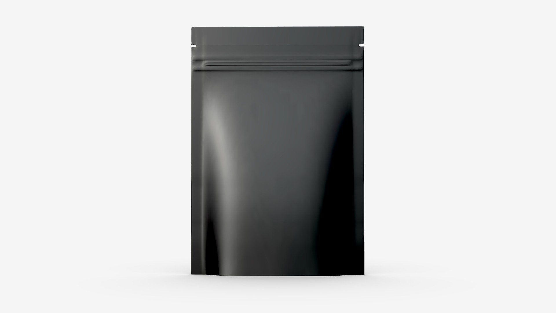 Mylar pouch plastic bag mockup 08 3d model