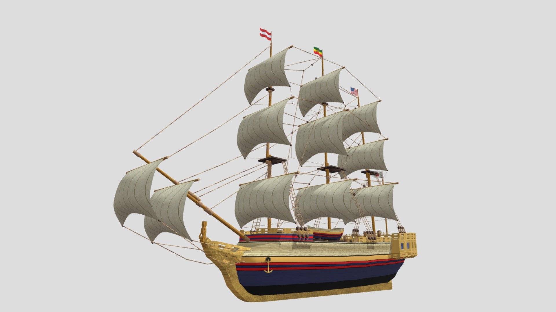 Boat 18 3d model