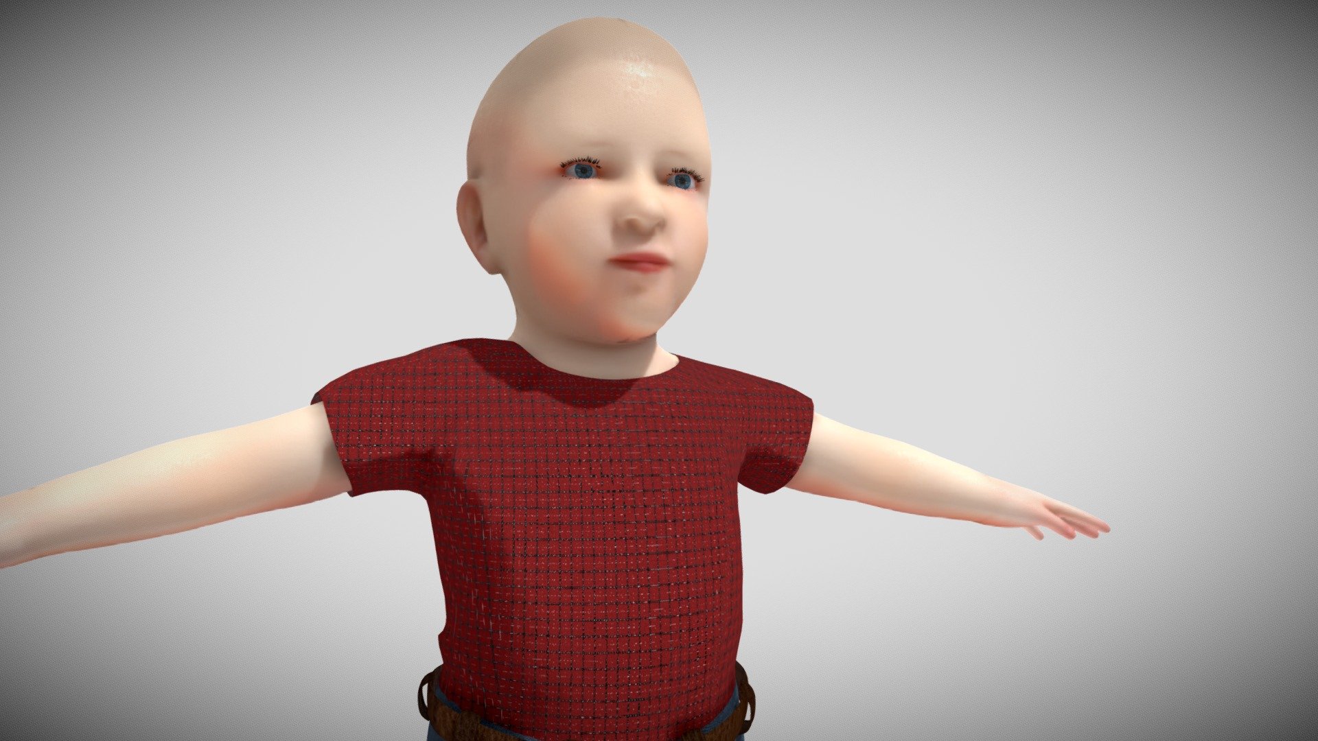 Child Rigged 3d model