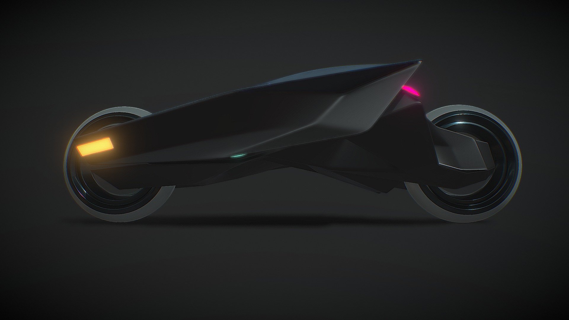 Cyber Racing Drone Bike 2021 3d model