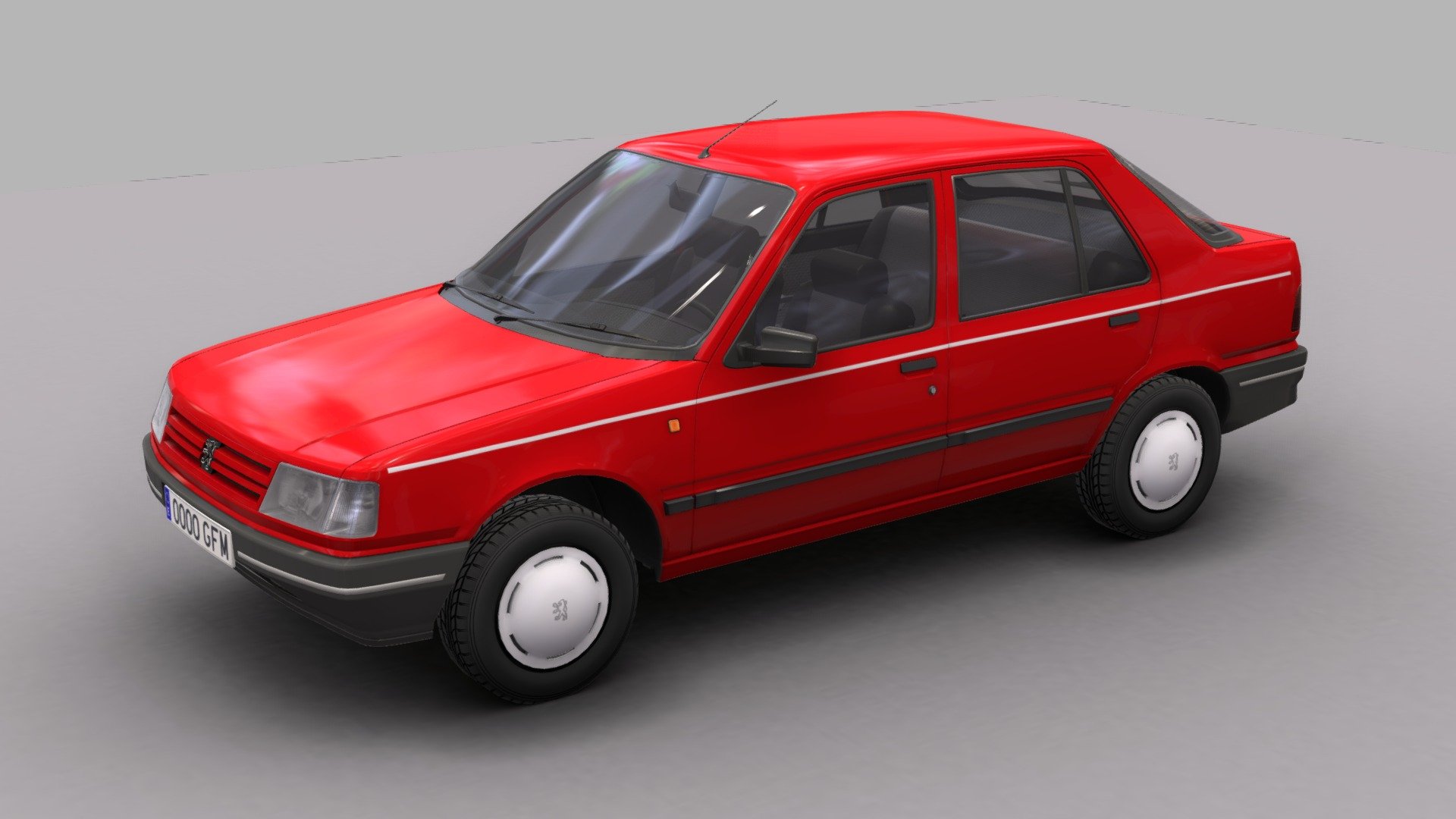 Peugeot 309 (done again) 3d model