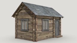 Wooden Log Cabin