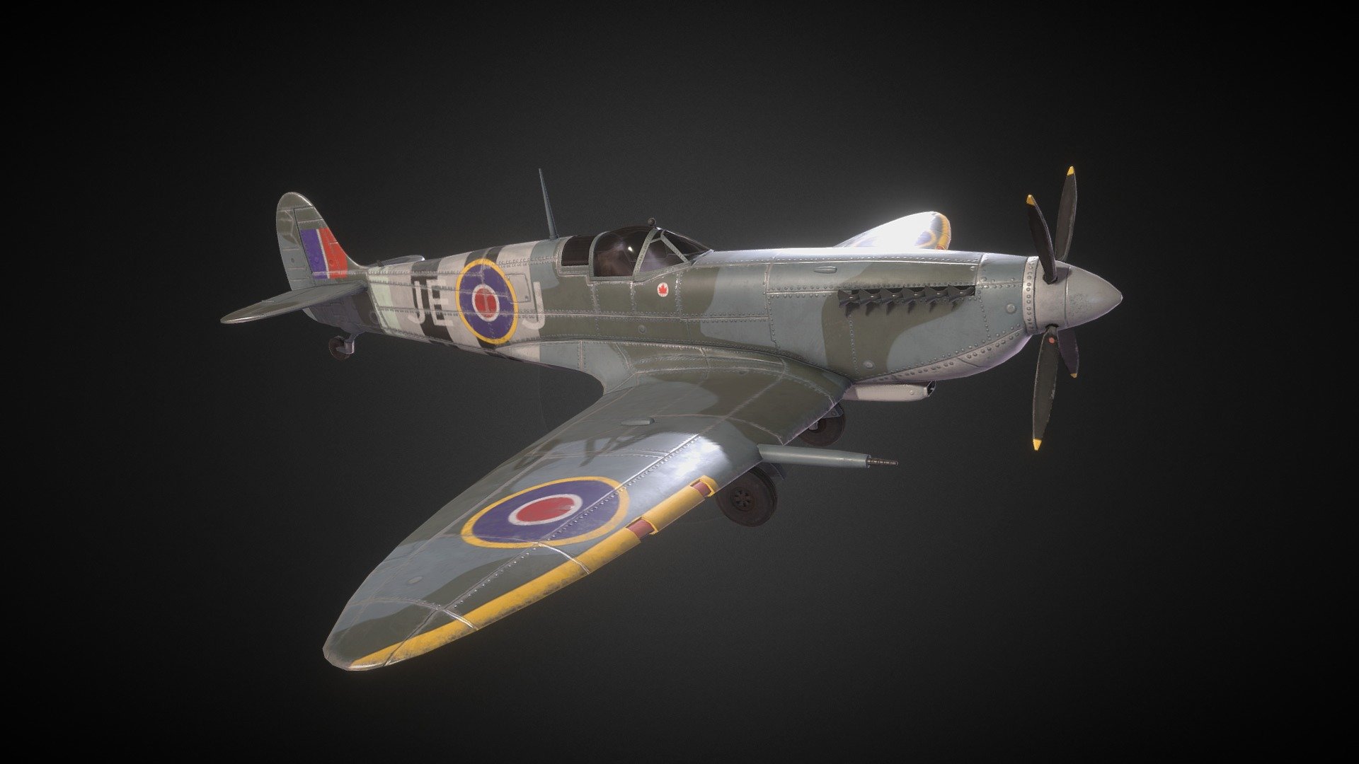 Spitfire_MkIX 3d model