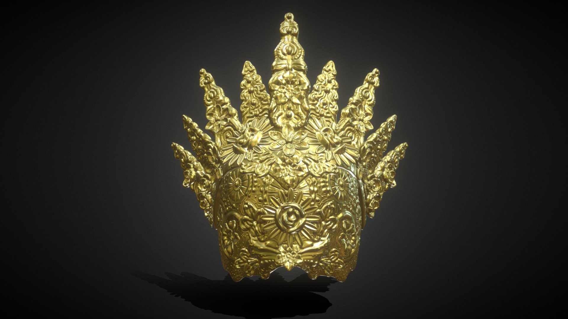 Natural Headpiece Mask 3D Print 3d model