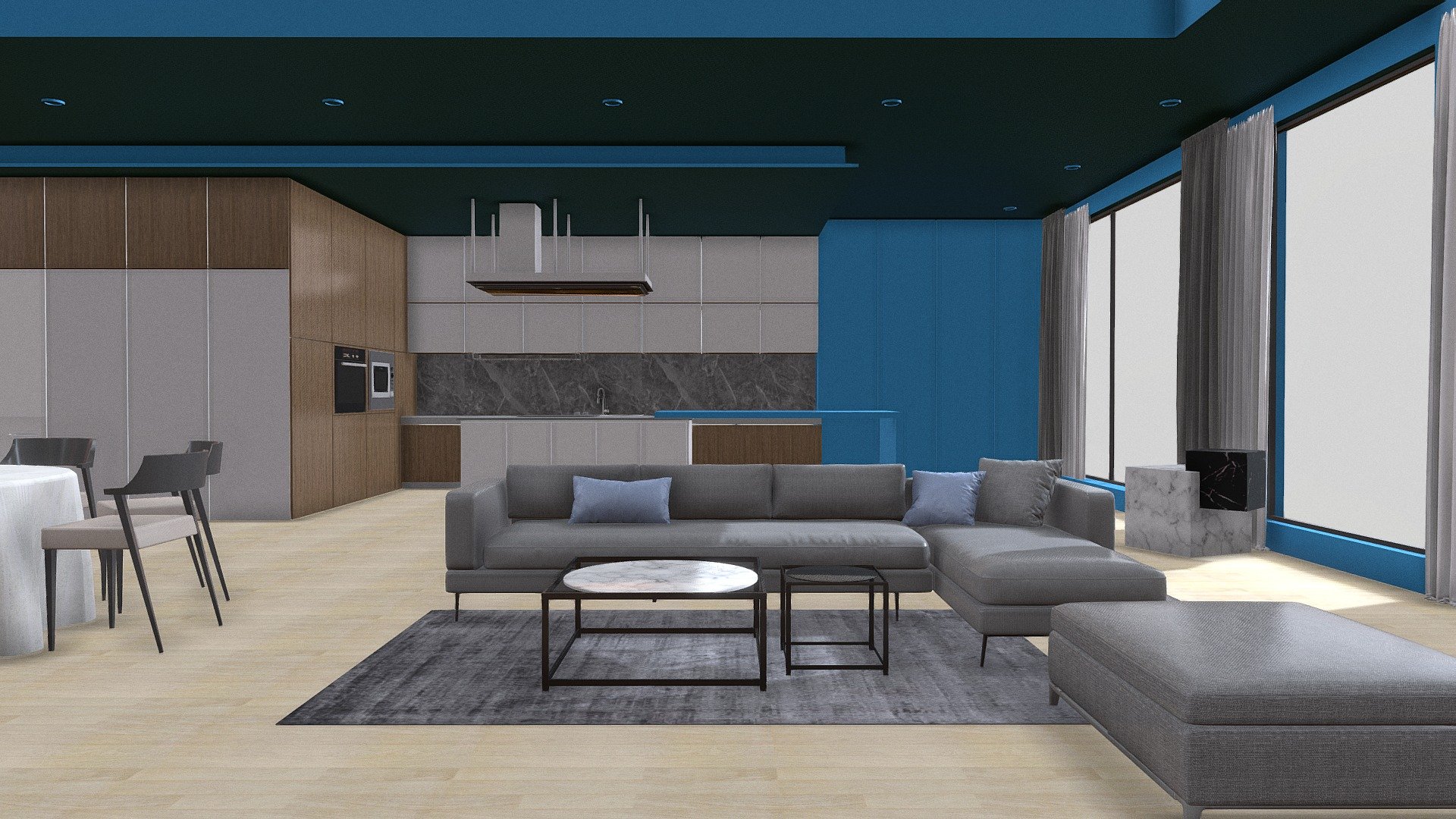 Livingroom interior 3d model