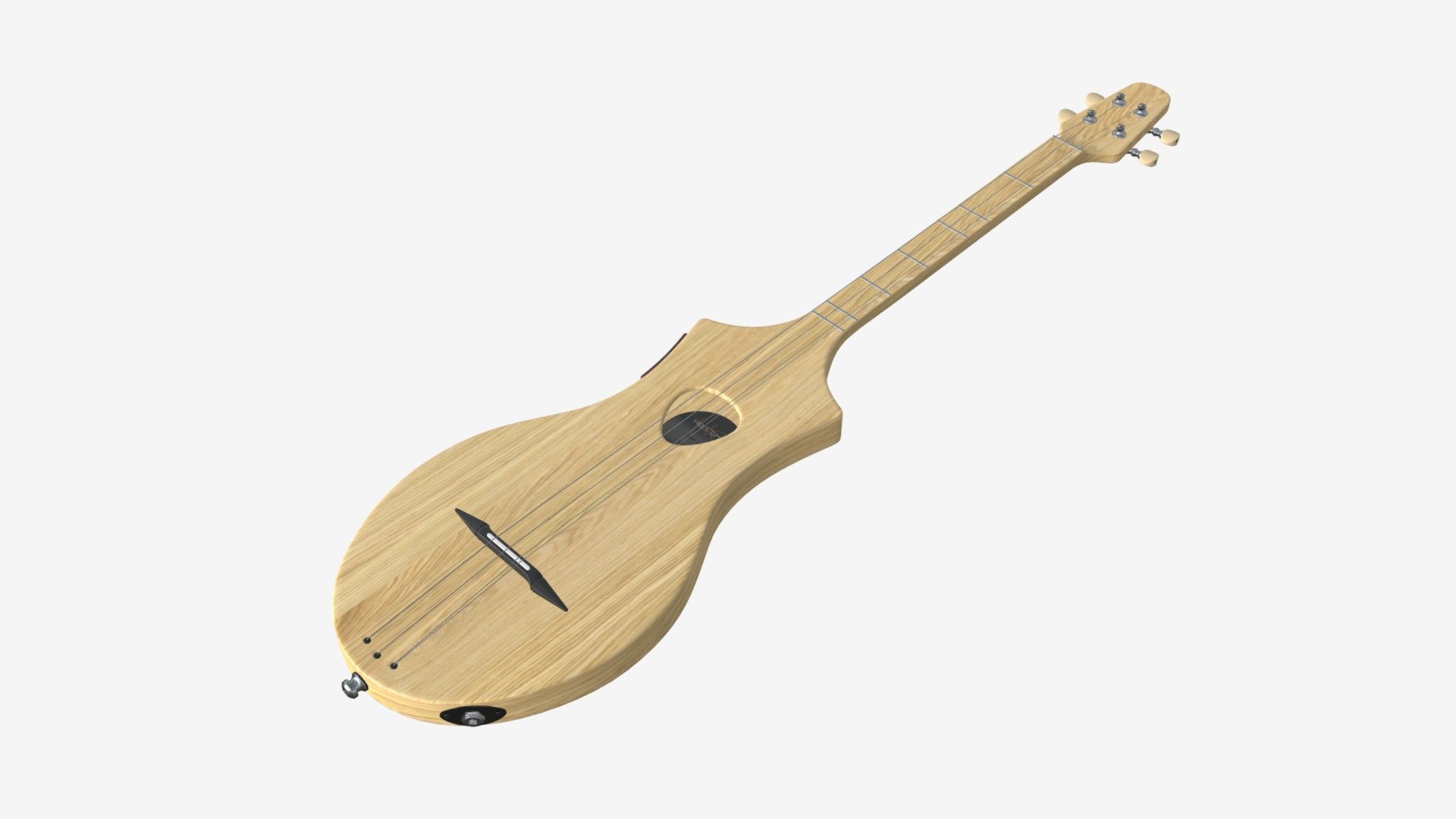 Acoustic 4-string Instrument 01 3d model