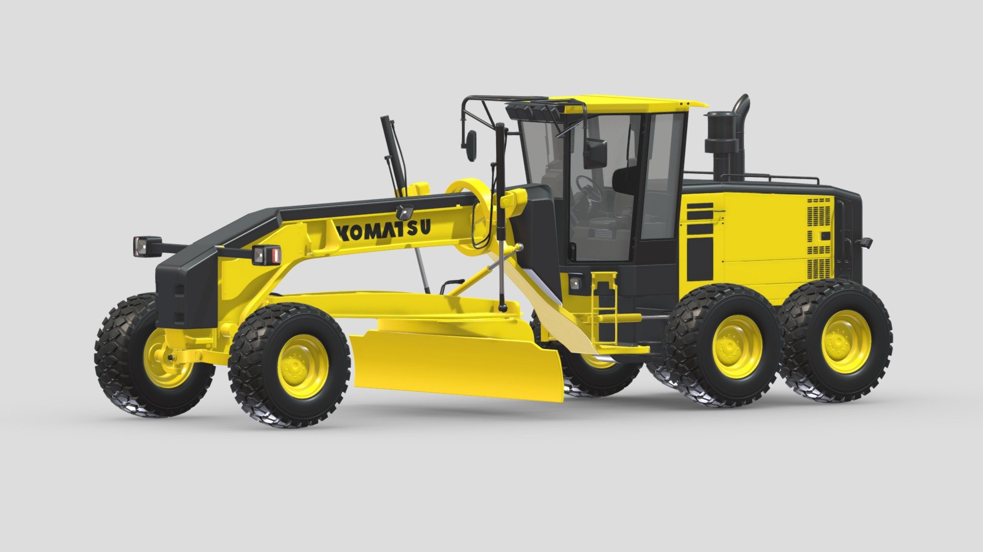 Komatsu GD655 Motor Grader 3d model