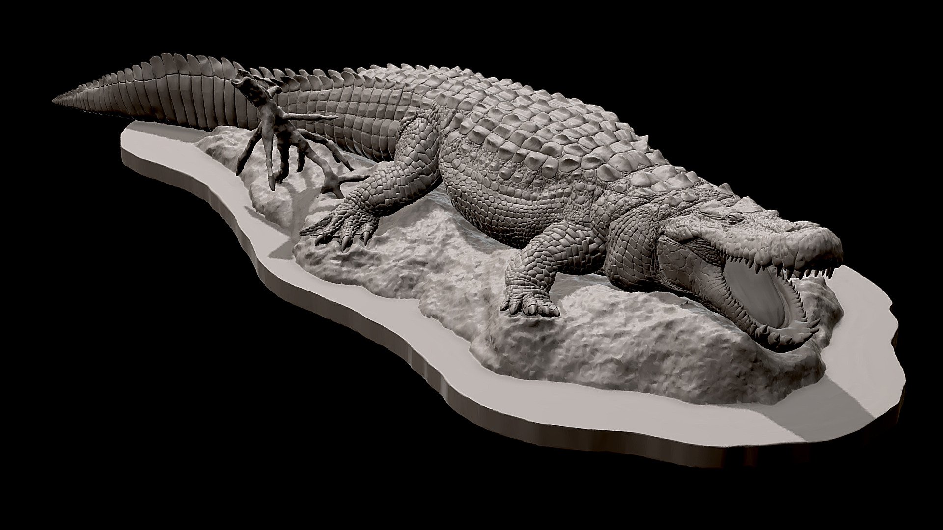 Purussaurus Sculpt 3d model