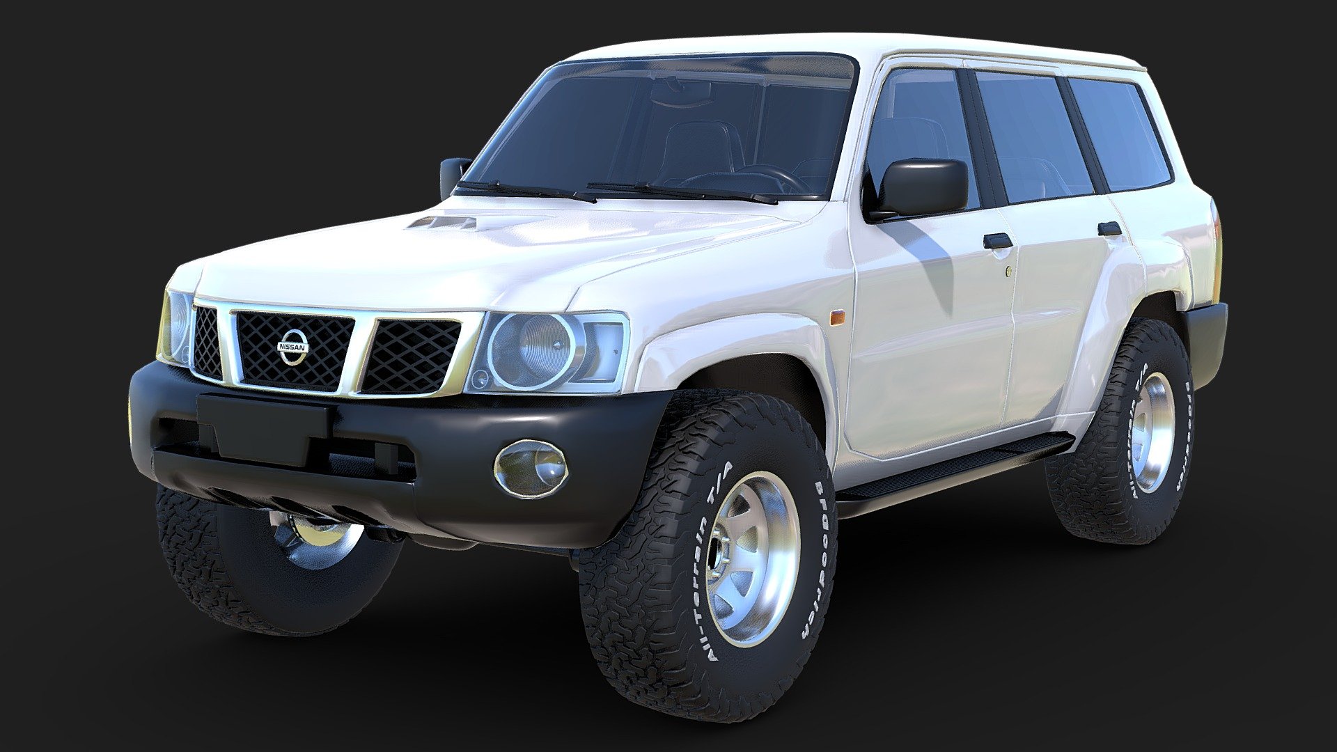 Nissan GU Patrol Stock 3d model