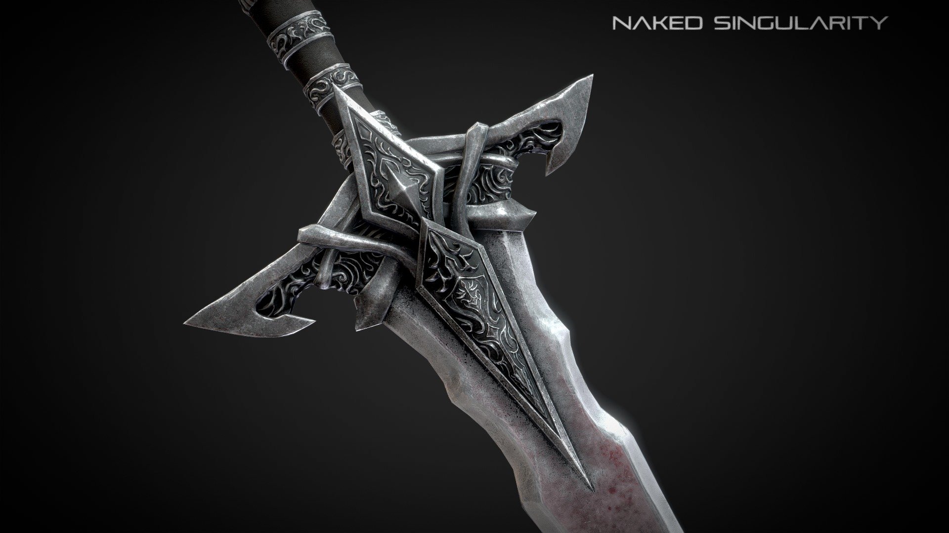 Royal knight sword -Medieval dark fantasy weapon 3d model