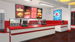 Fast Food Restaurant Order Counter