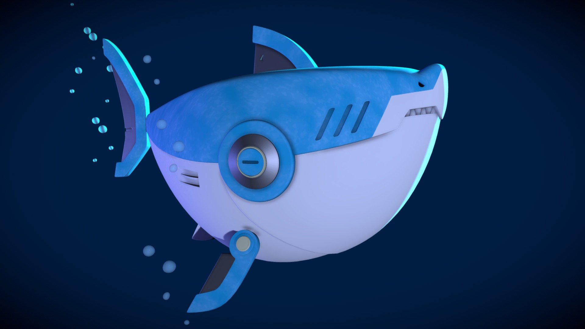 Robot Shark 3d model