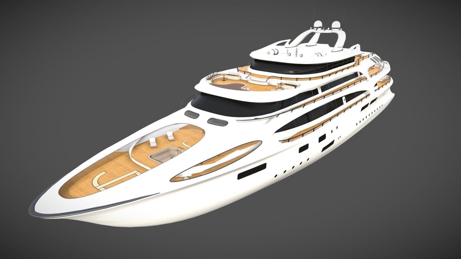 Yacht 3d model