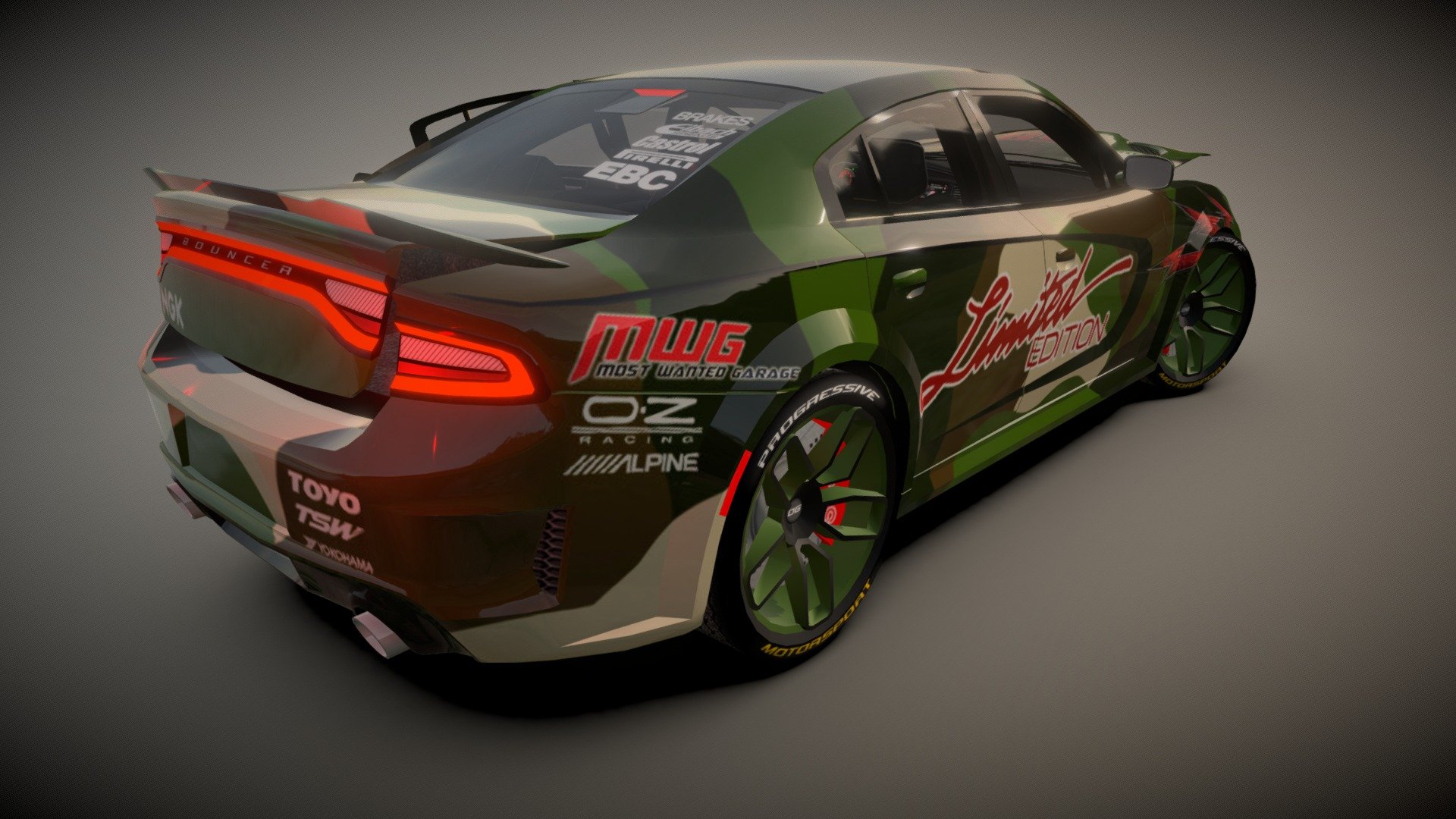 Dodge Charger SRT Hellcat Widebody 3d model