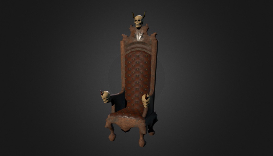 Satanic lord throne 3d model