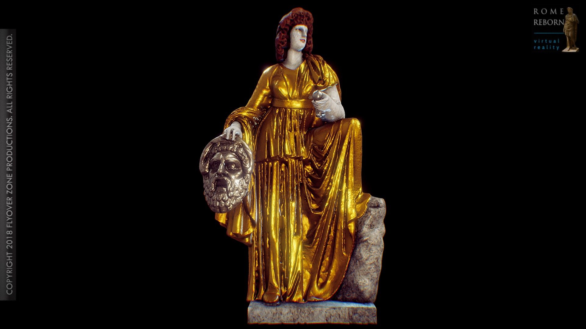 Melpomene painted 3d model