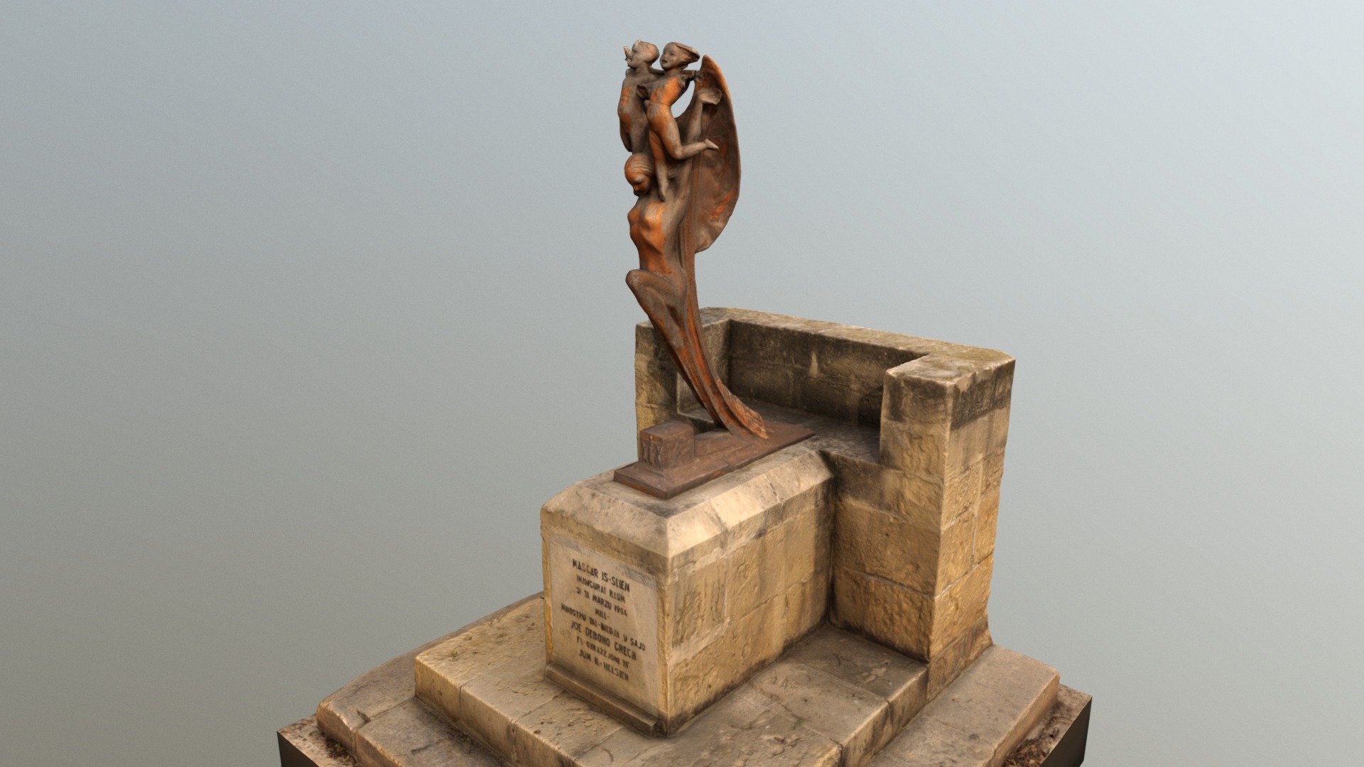 Masgar is-Sliem monument, Malta 3d model