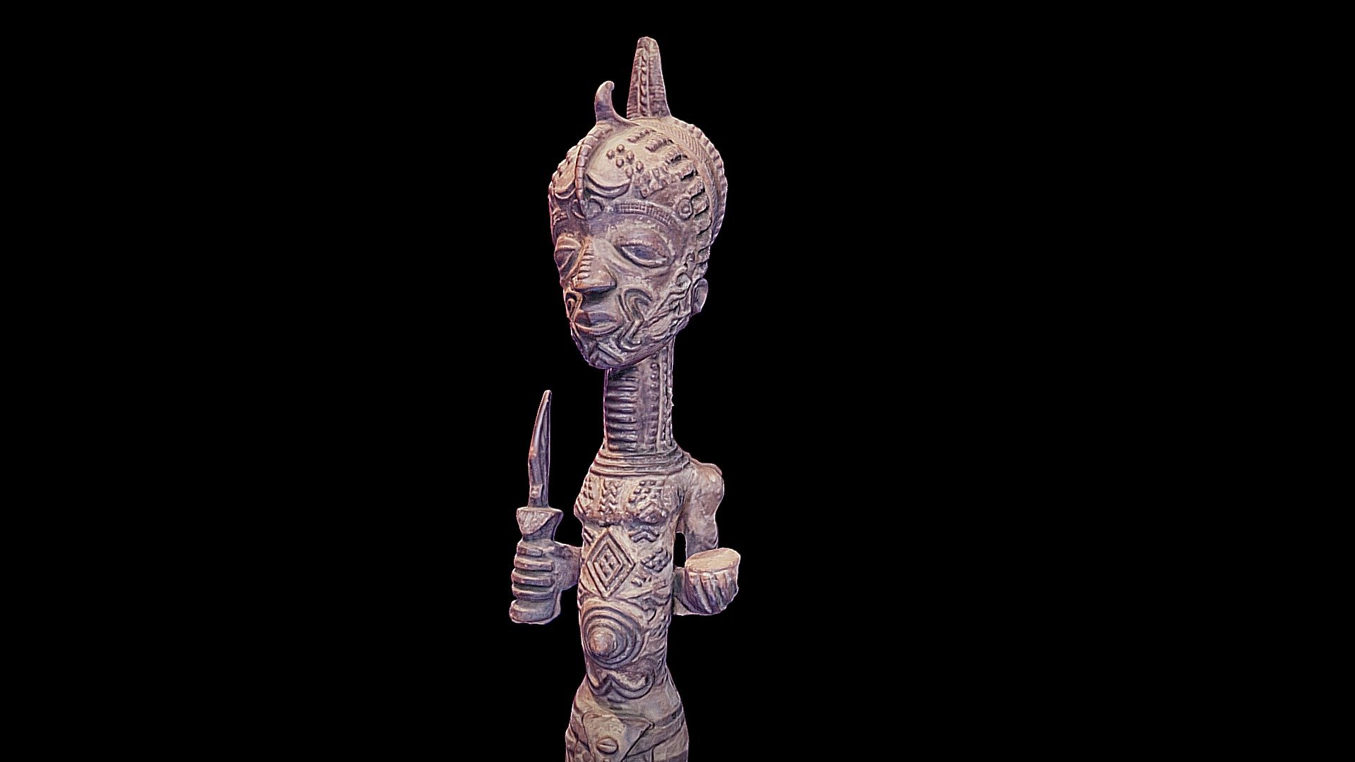 African statuette 3d model