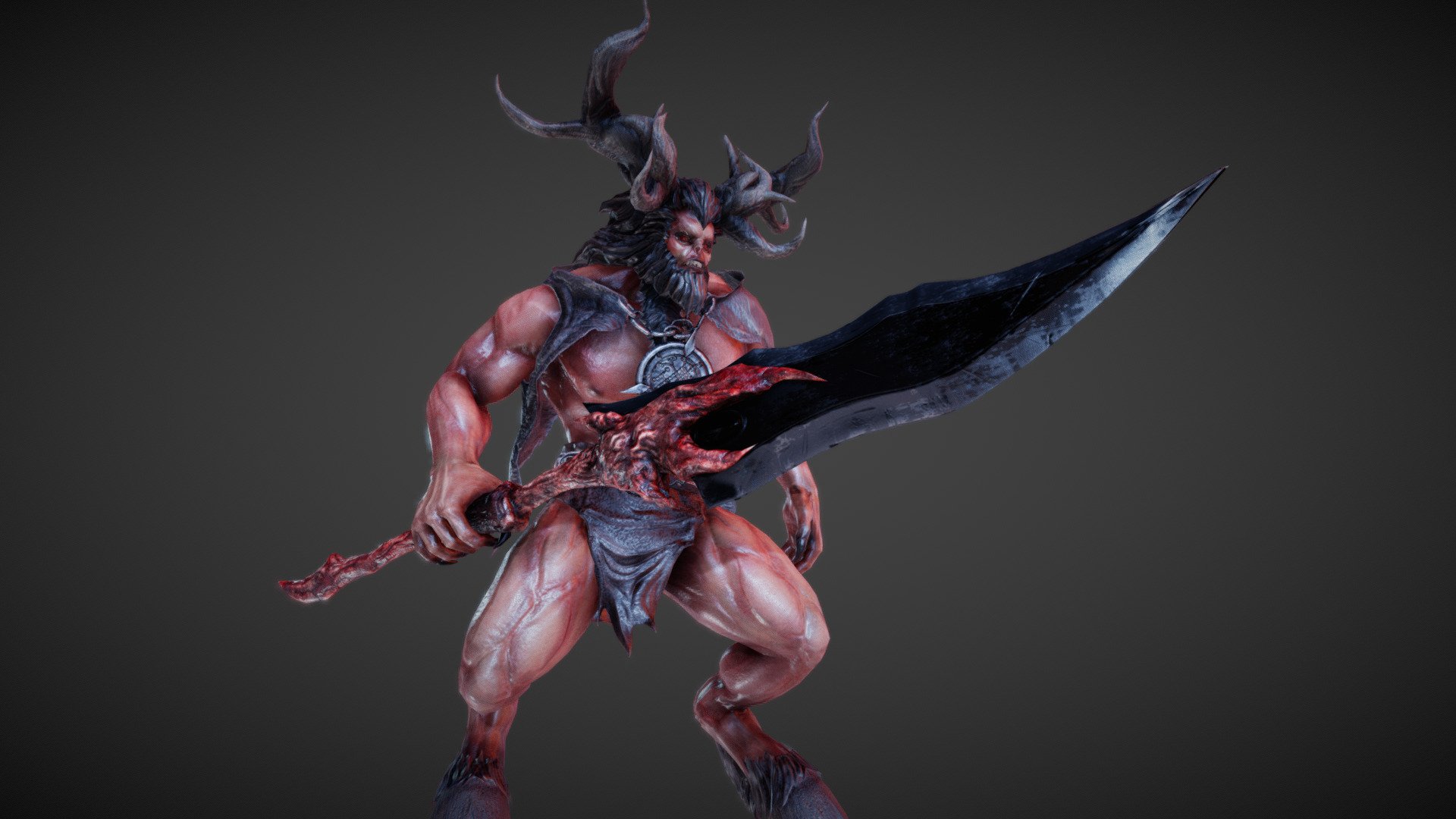 Demon Medium Animations 3d model