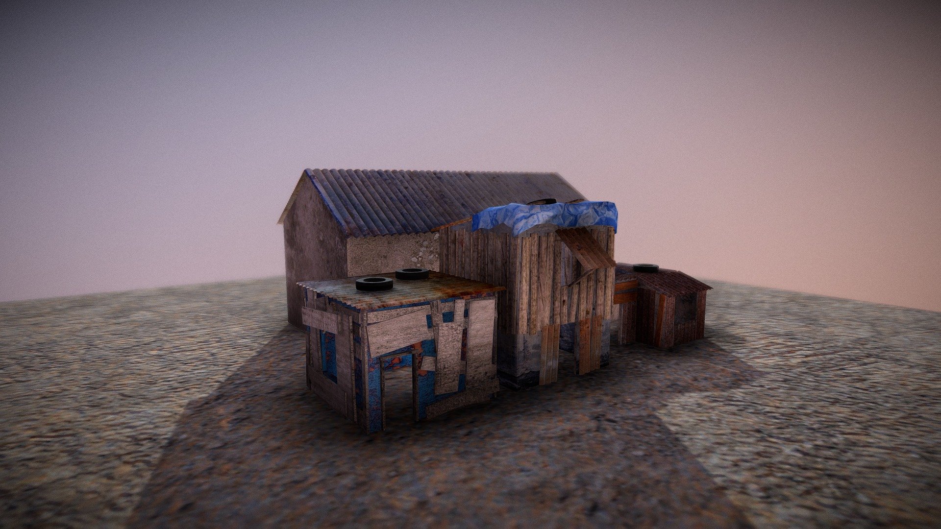 Slum 3d model