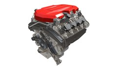 V8 Car Engine