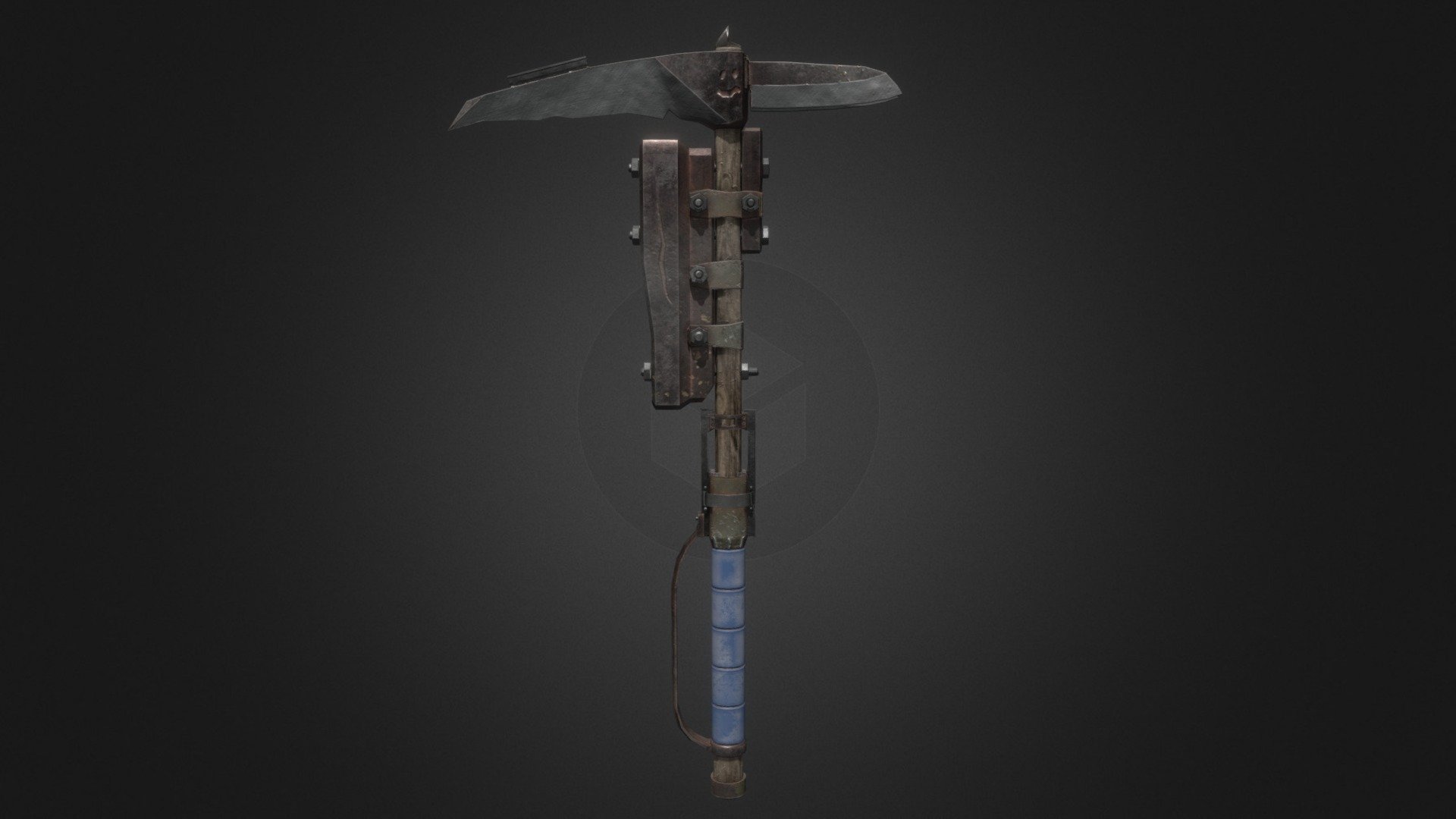 Scythe-Hammer Weapon 3d model