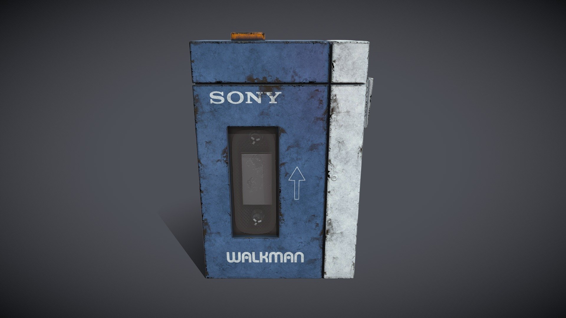 Sony Walkman Worn Damaged 3d model