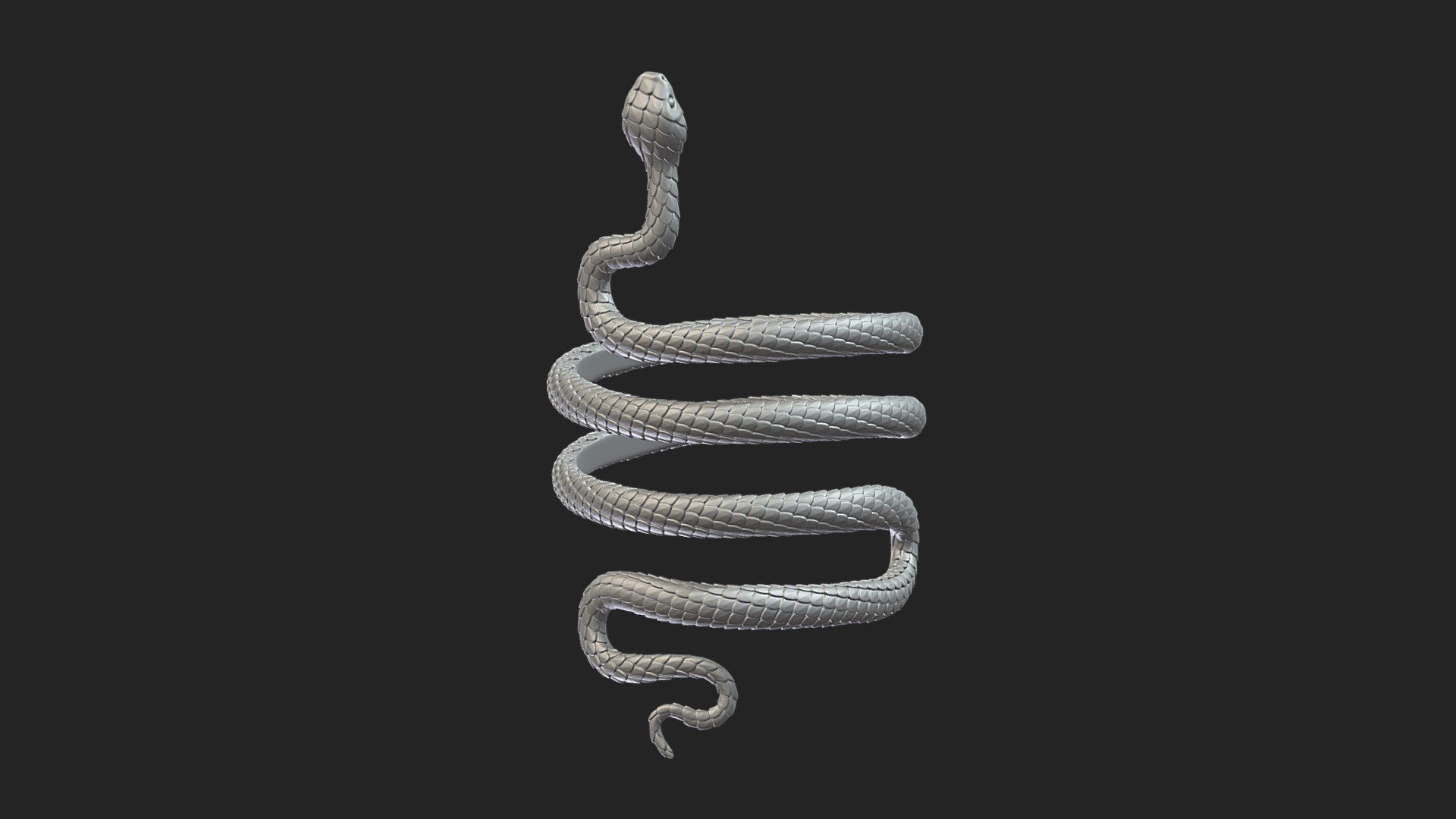 Snake Bracelet 3D Print 3d model