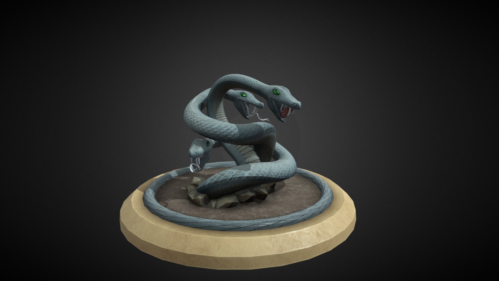 Hydra Statue 3d model