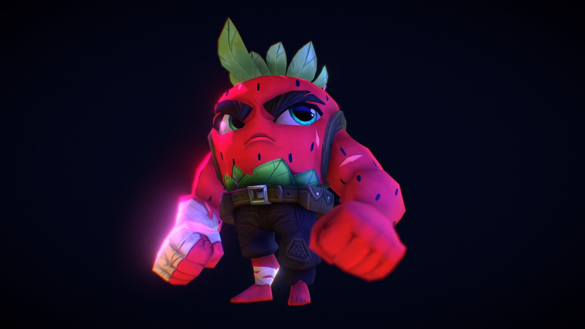 StrongBerry Morangão | Strawberry Warriors 3d model