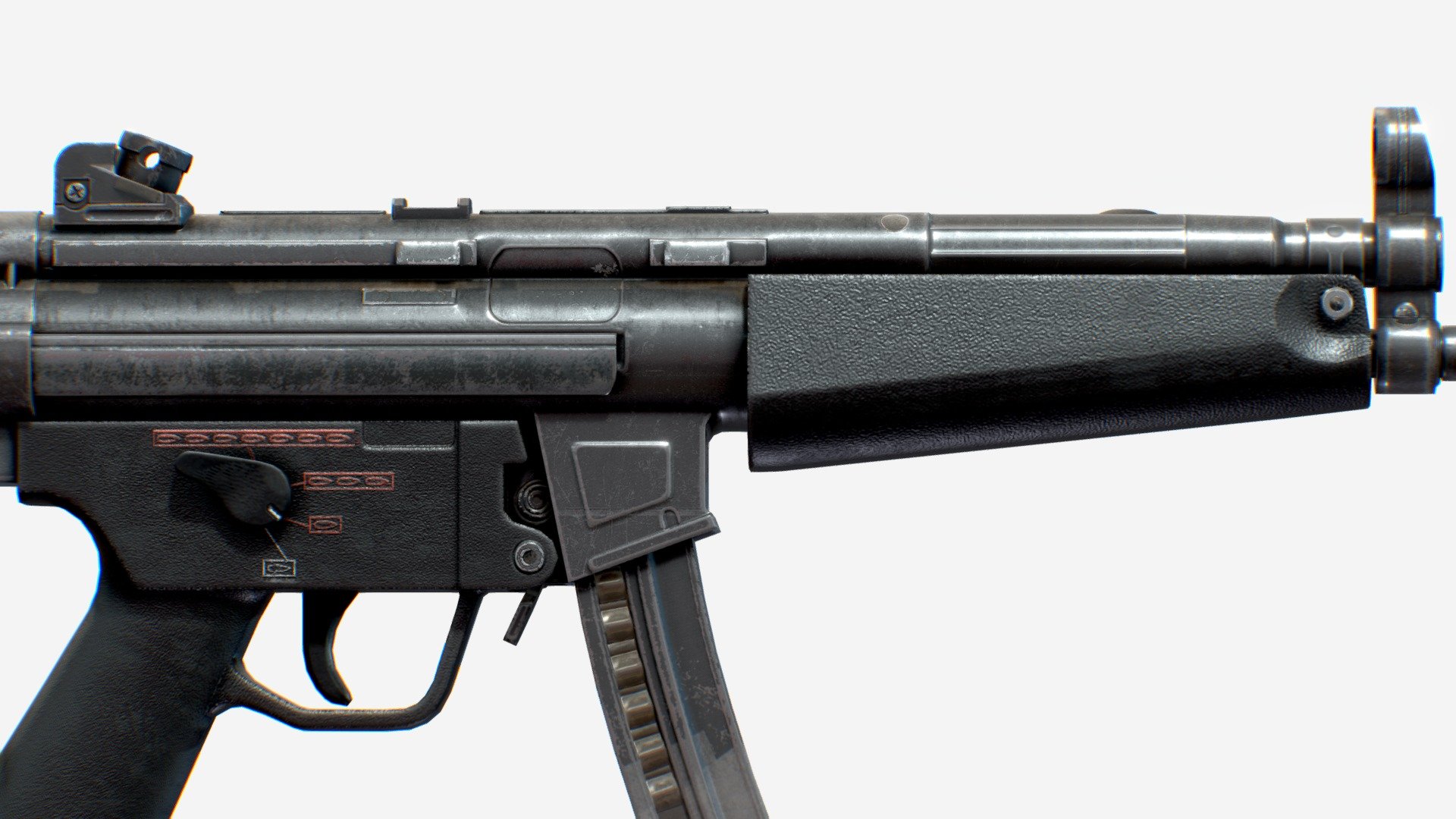 SMG_MP5 3d model