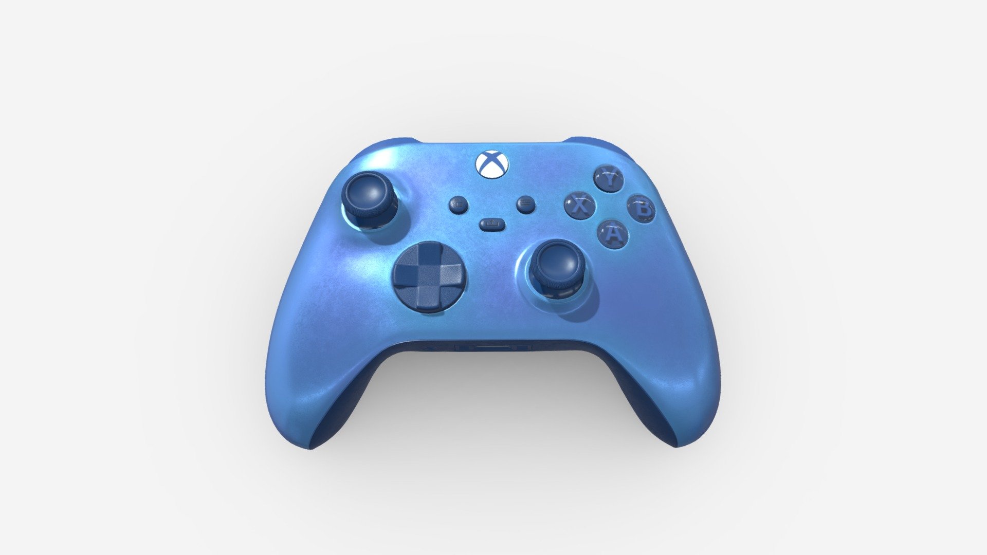 Xbox Controller Aqua Shift 3d model