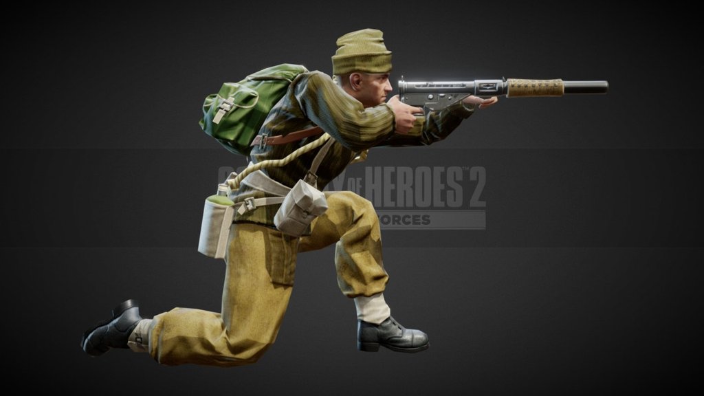 British Commando 3d model