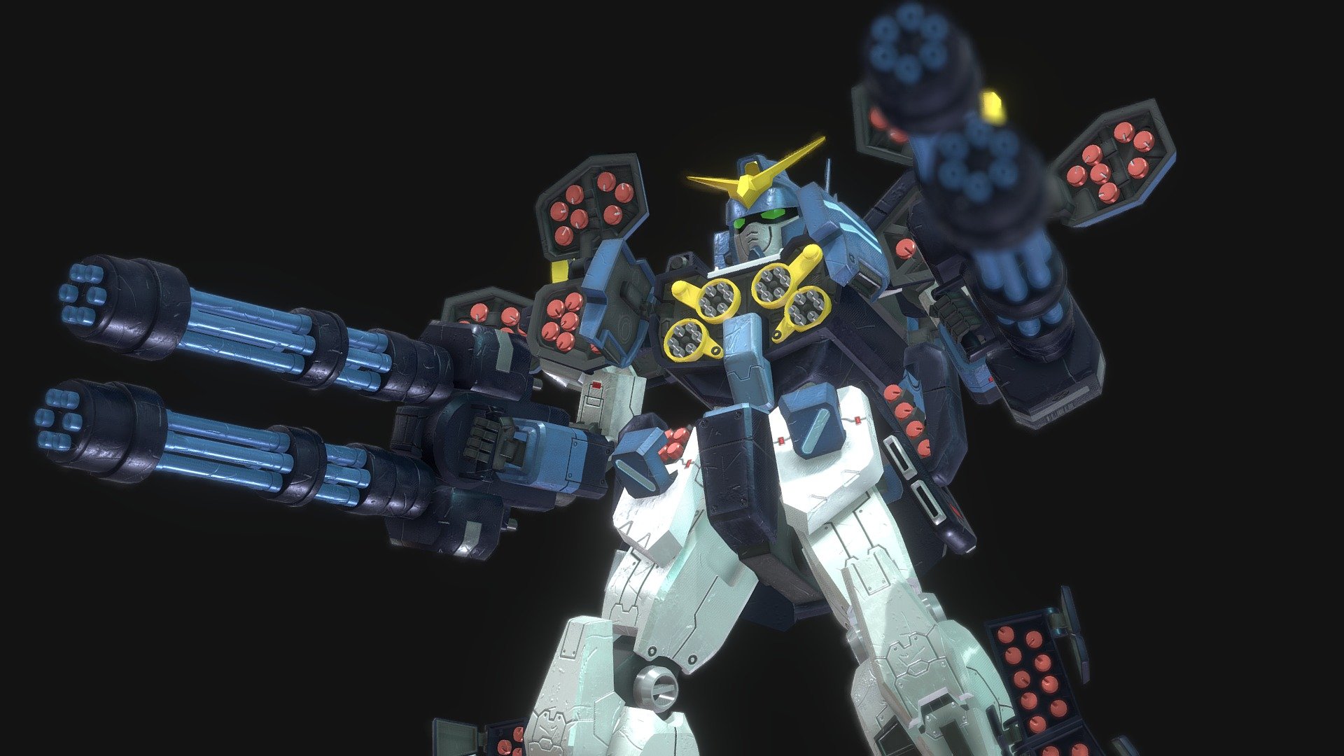 Gundam Heavyarms Custom Fanmade 3d model