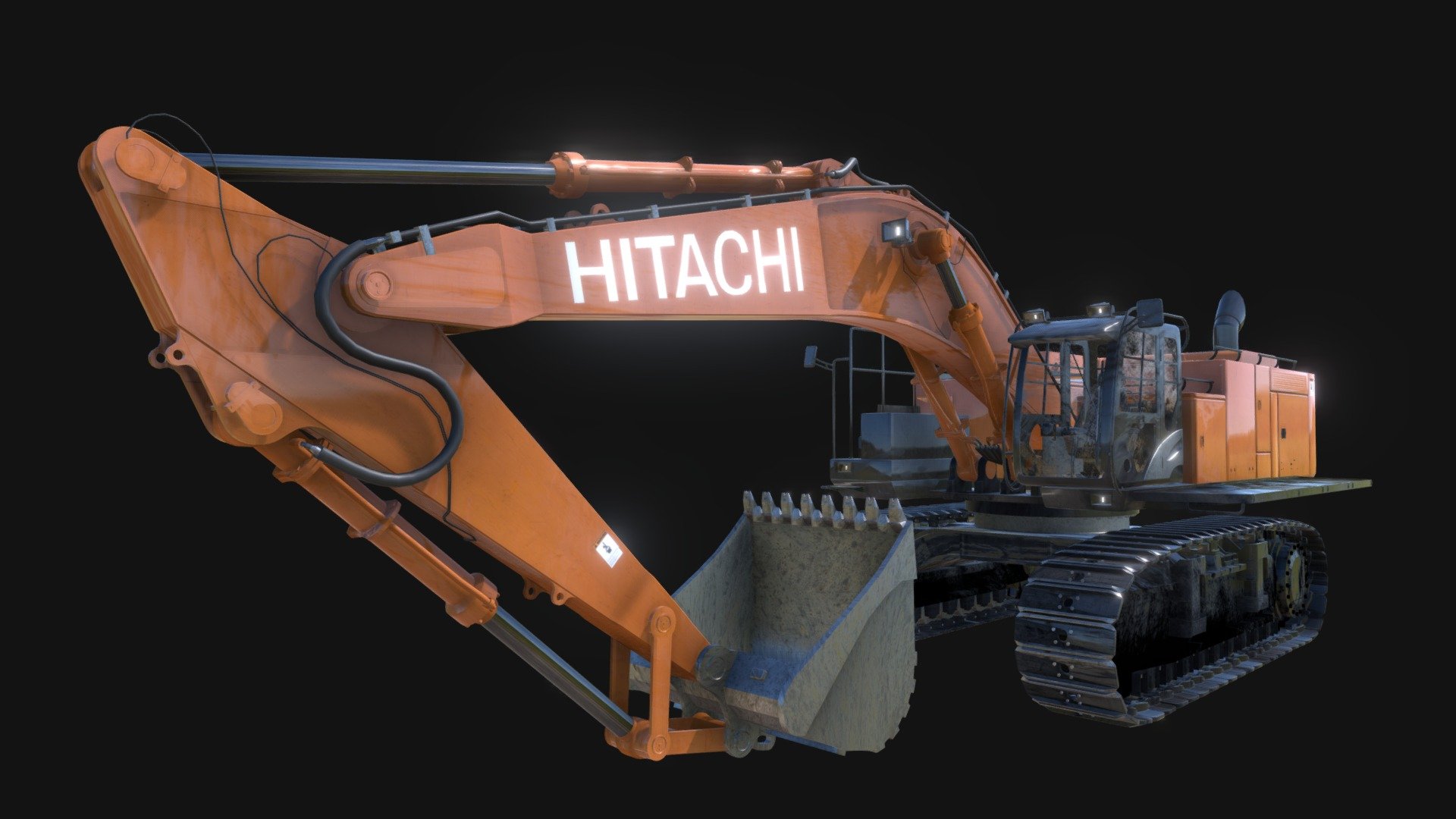 Hitachi ZX870LC 3d model