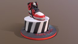 Jordan Air One Sneakers Cake