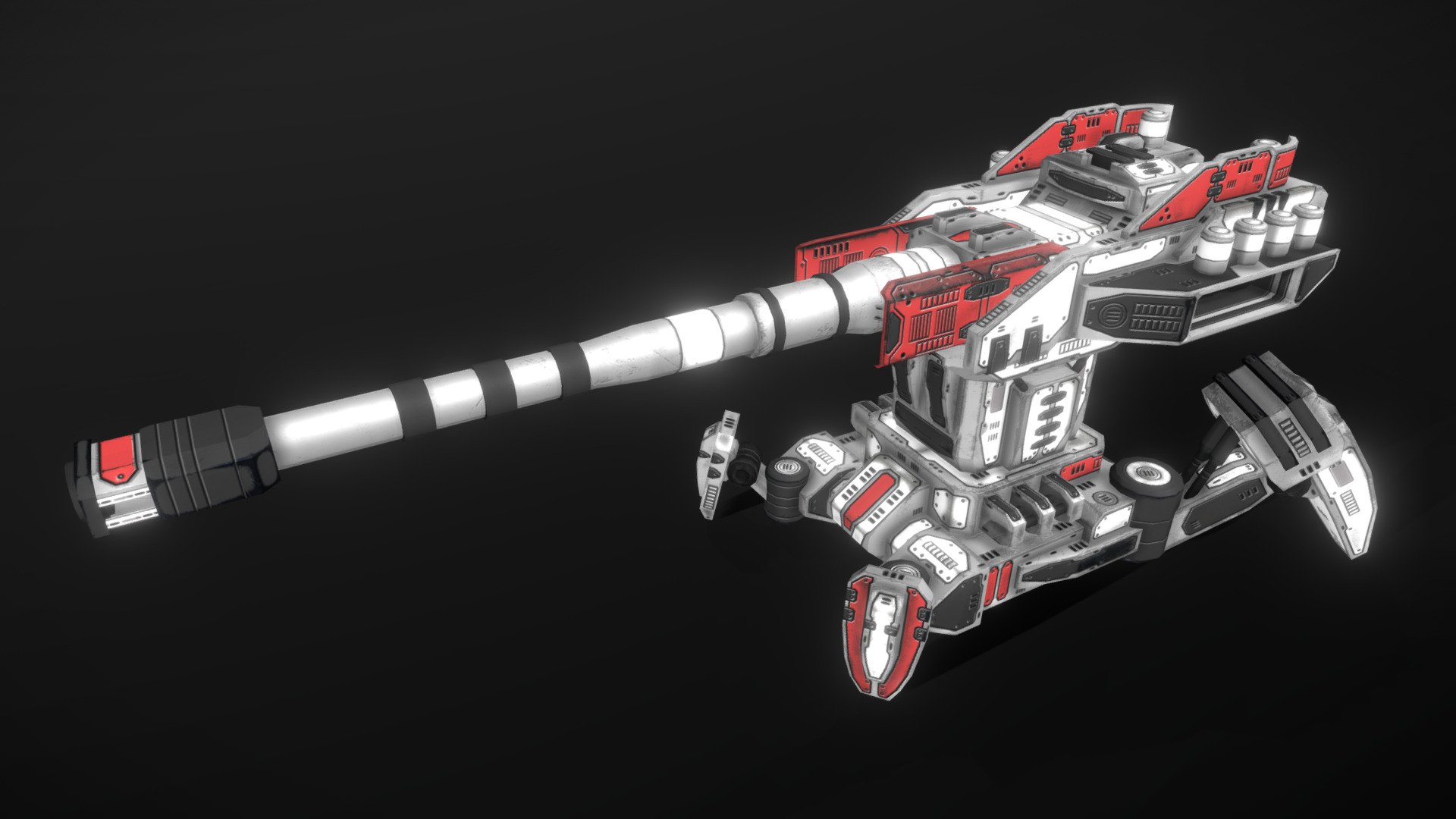 Artillery Turret 3d model