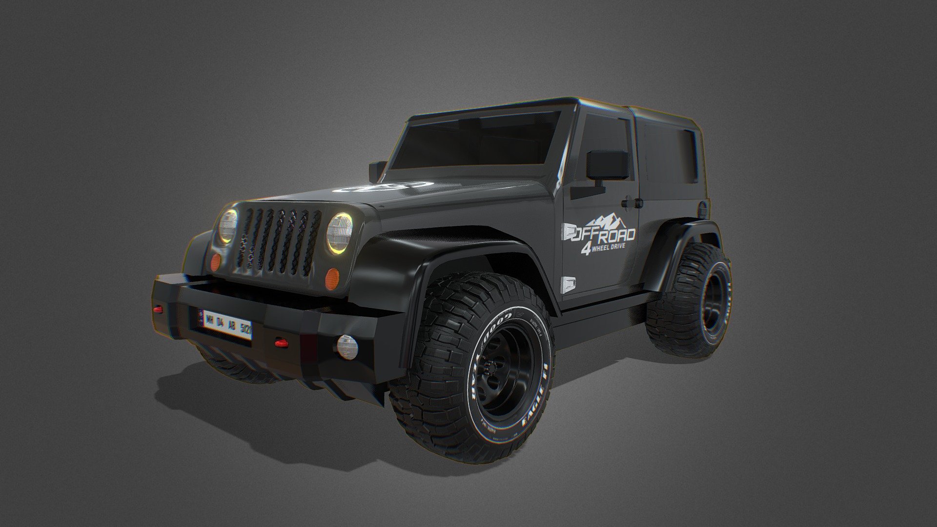 Jeep Wrangler 3D Model 3d model