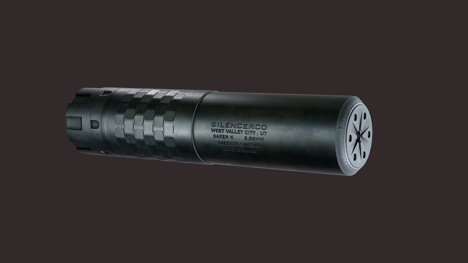 SilencerCo Saker K556 supressor 3d model