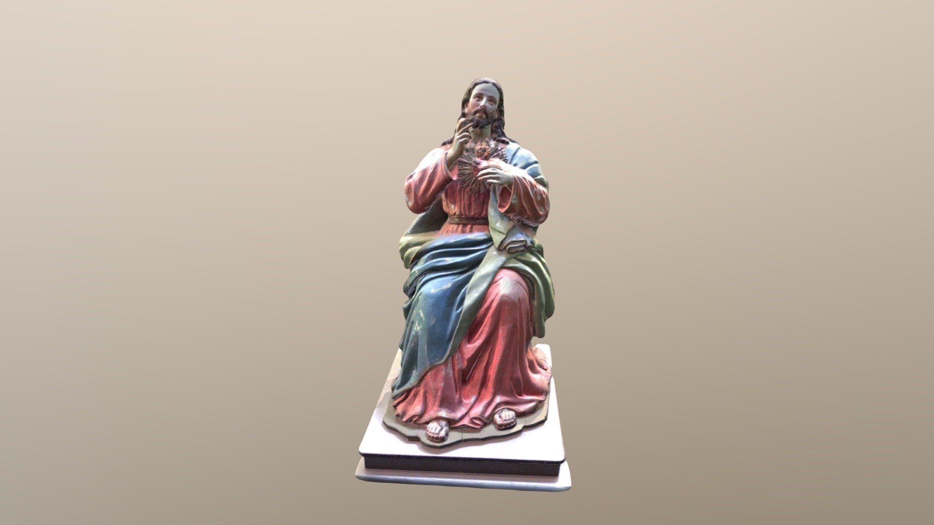 Jesús Catedral Vieja Cuenca Ecuador 3d model