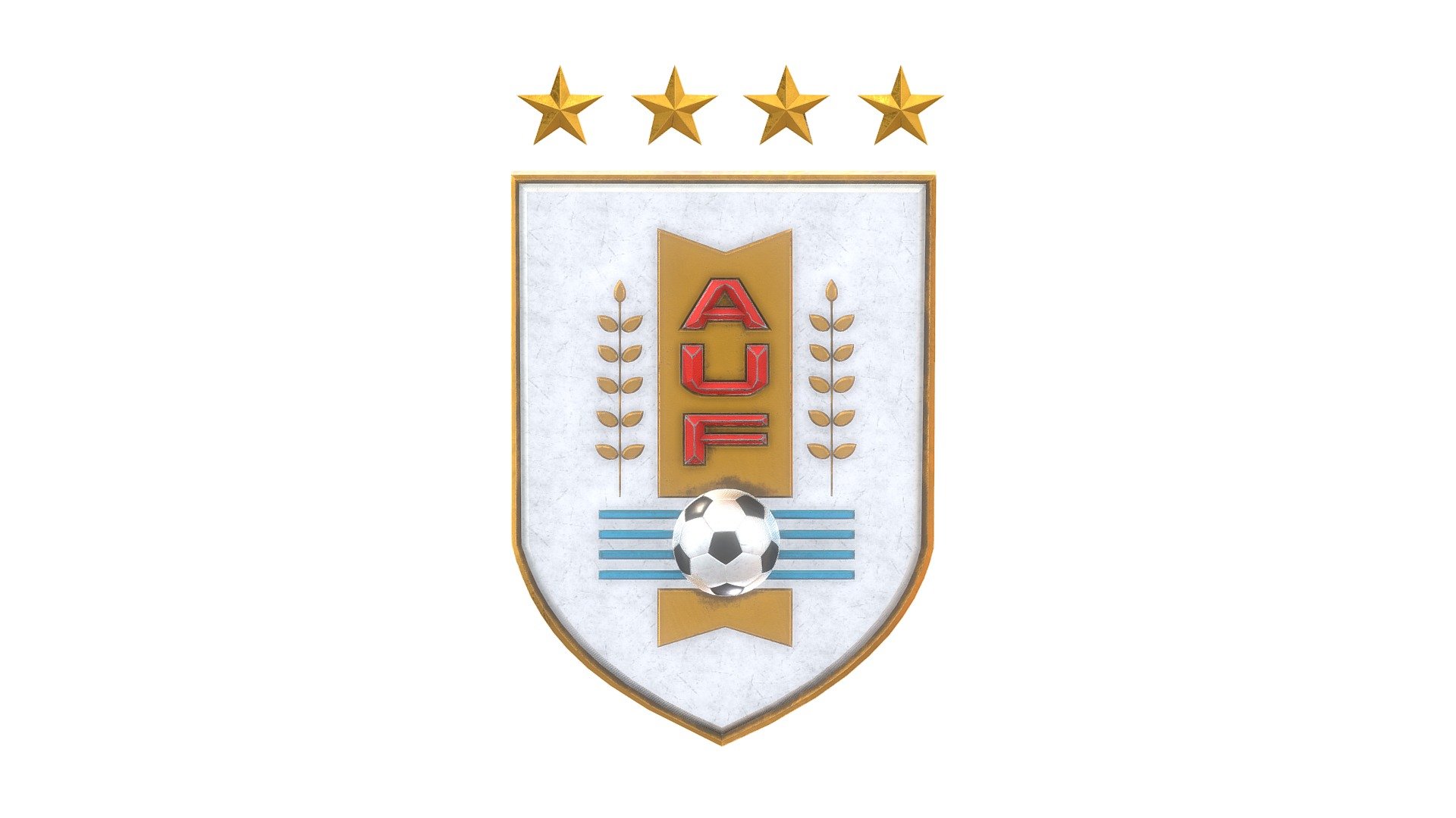 Uruguay national team – 3D badge 3d model