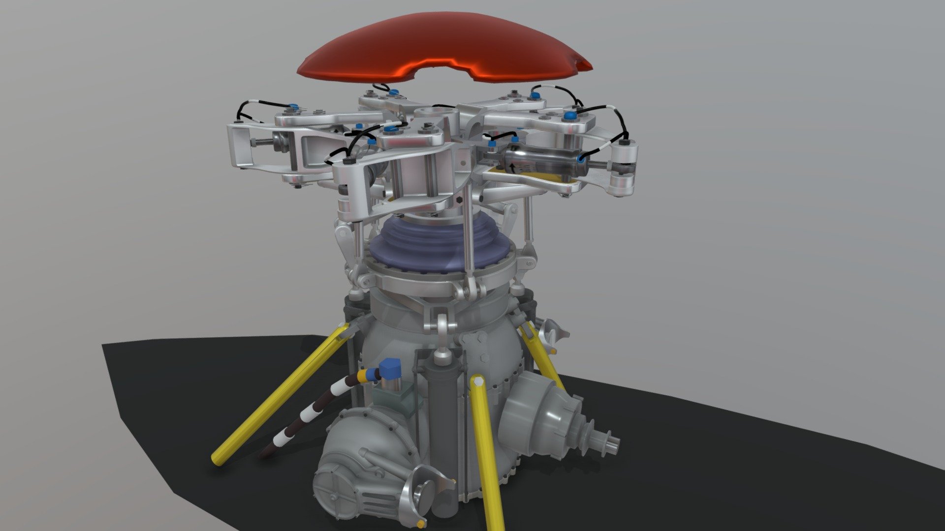 AW139 Main Gear Box 3d model