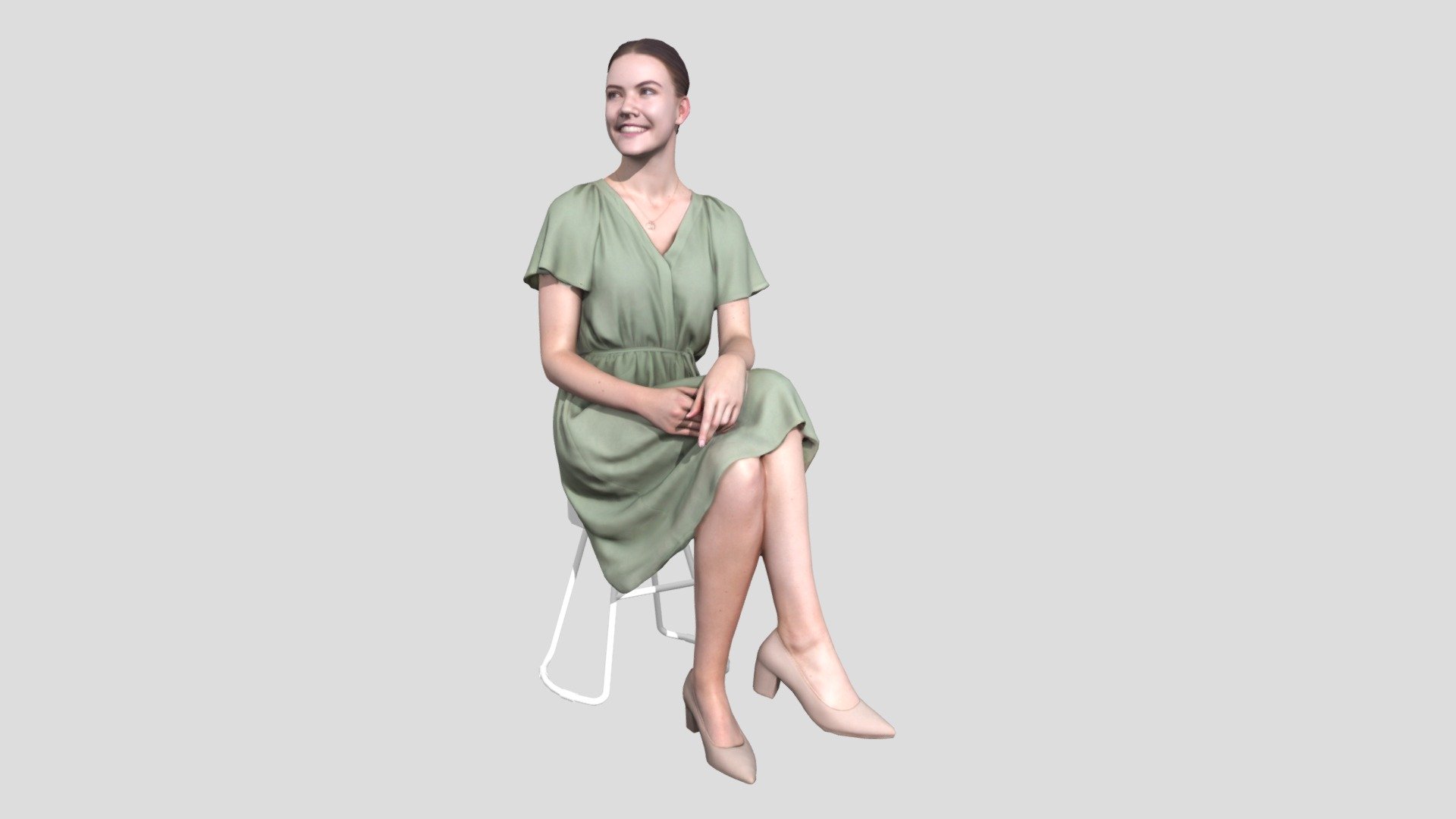 Maddie 2169 Woman Sitting 3d model