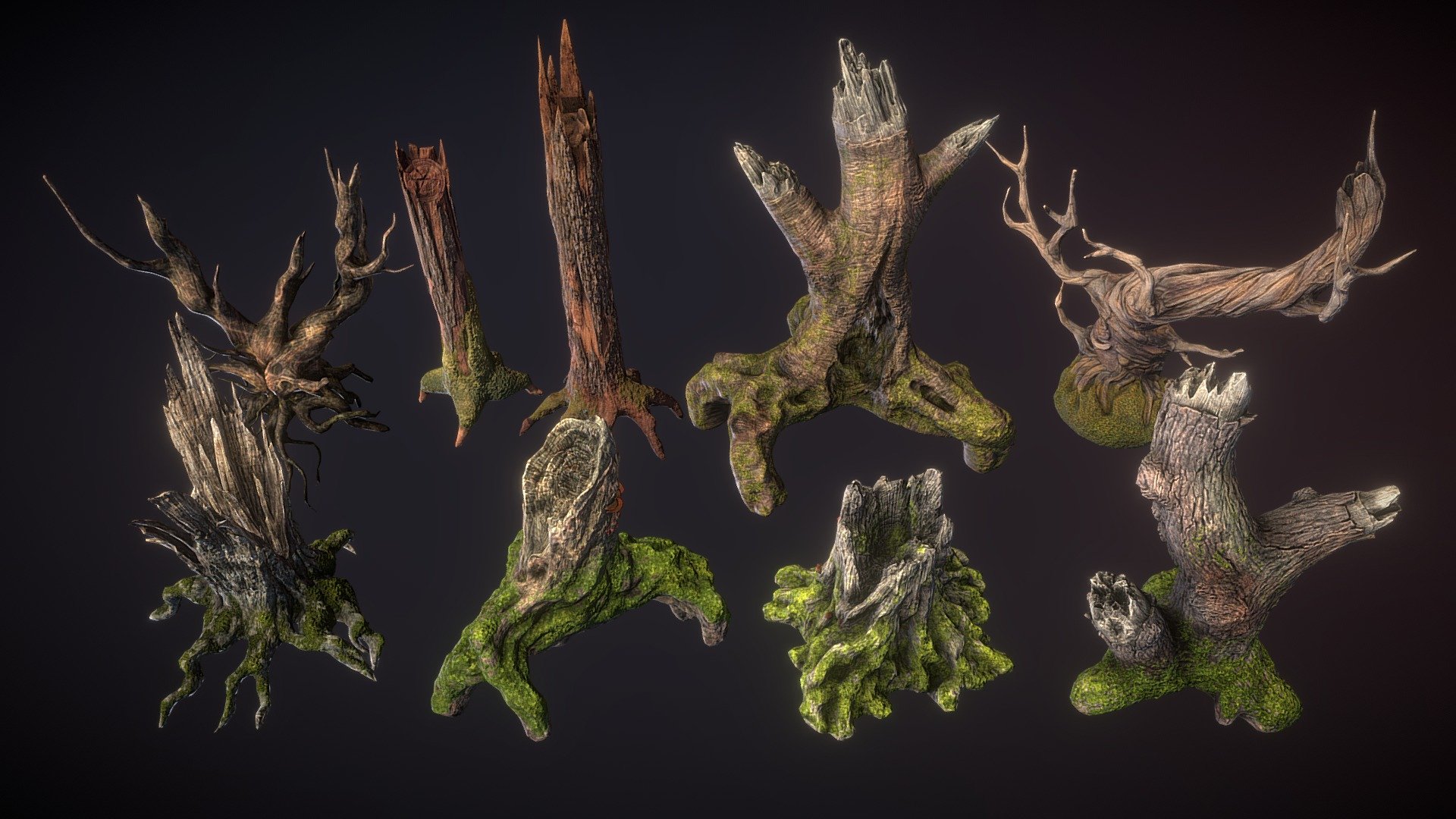 Stumps 3d model