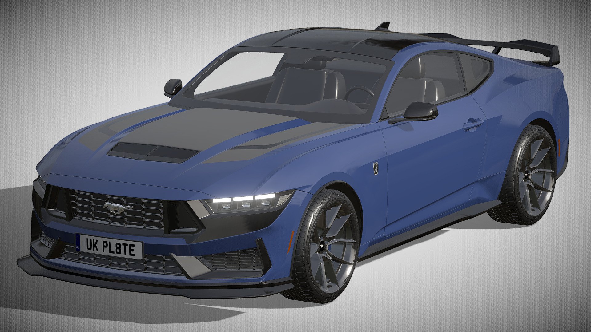 Ford Mustang Dark Horse 2024 3d model