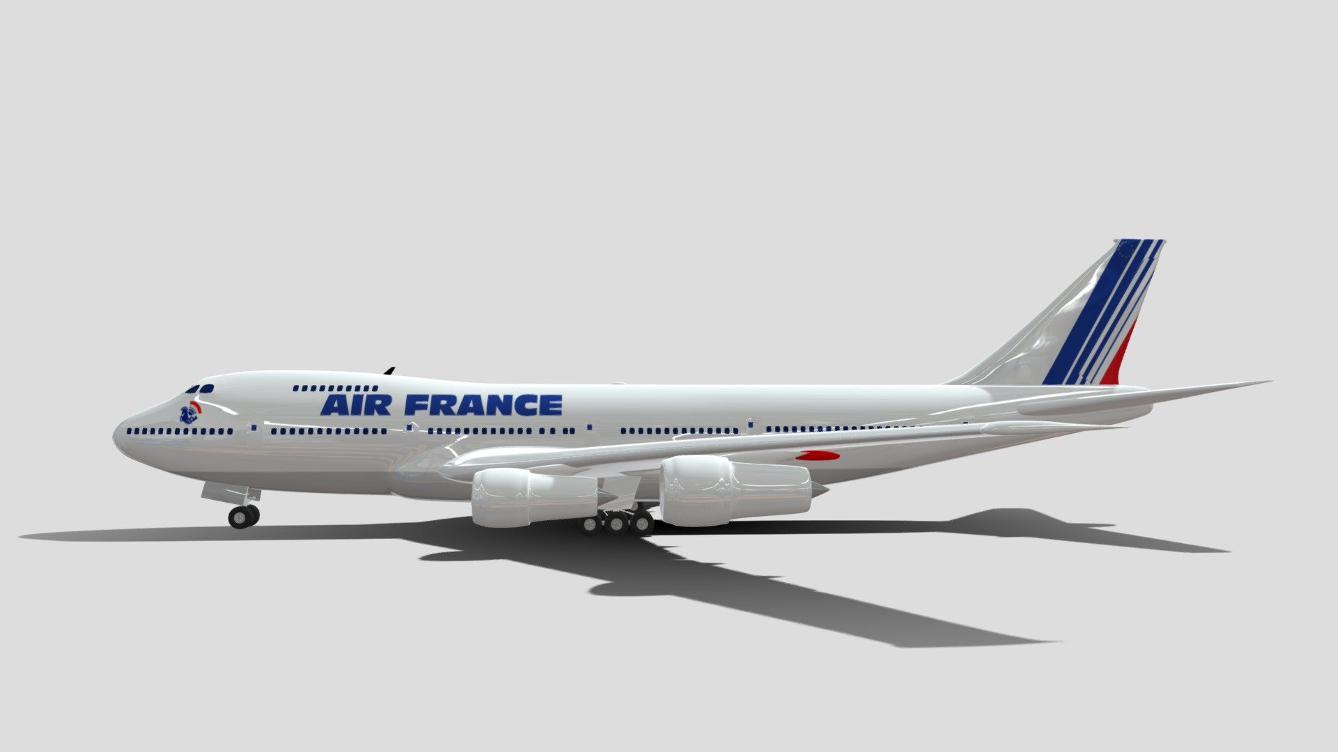 Boeing Air France 3d model