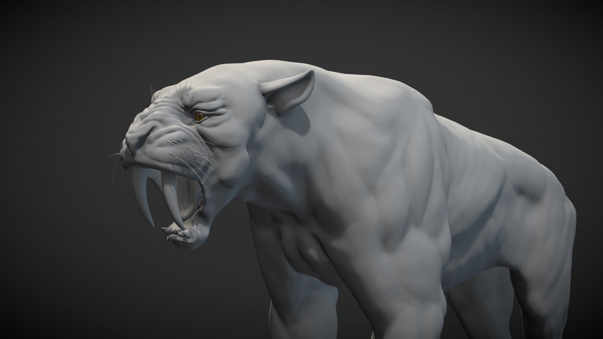 Sabertooth Tiger aka Smilodon 3d model