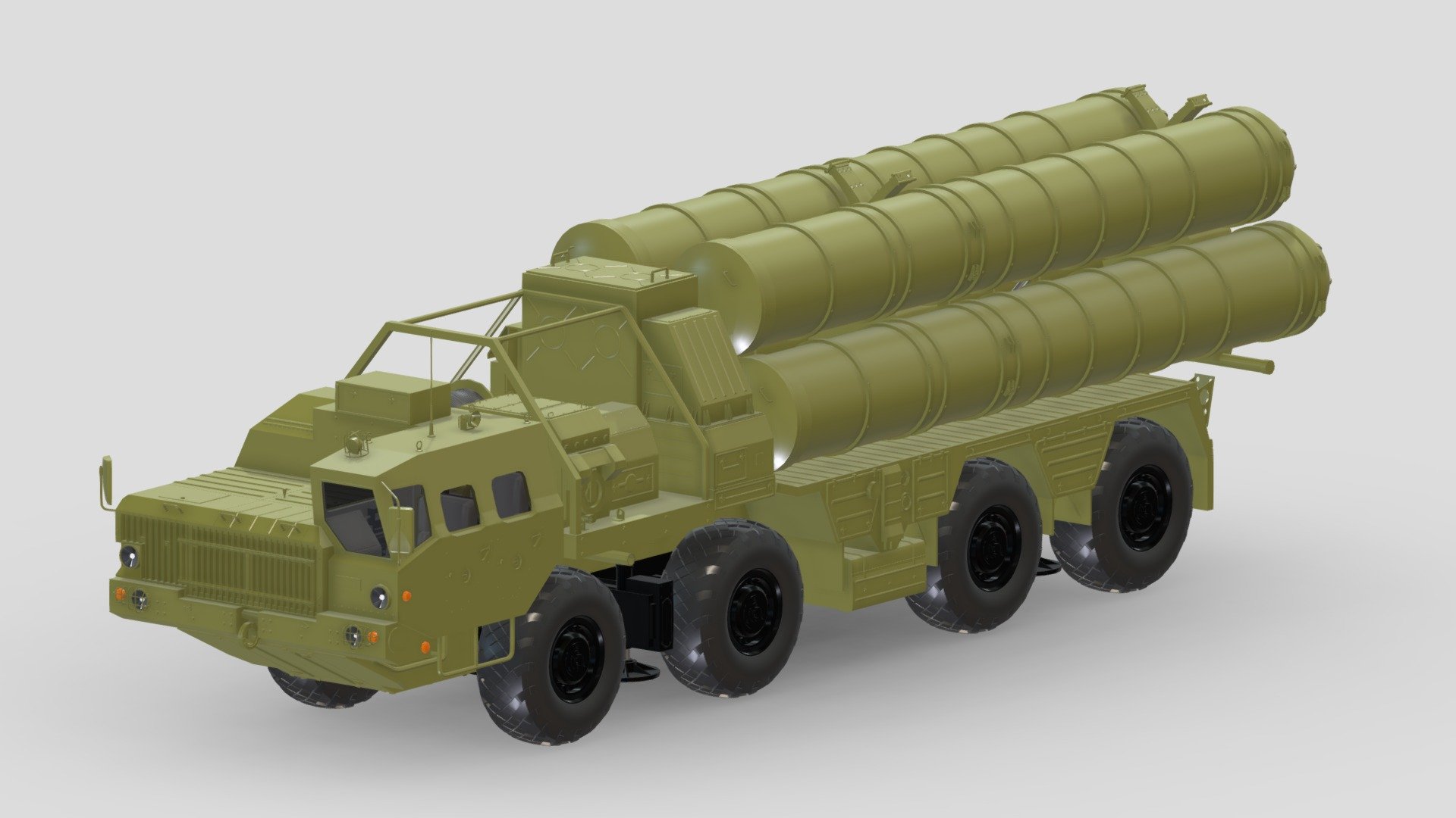 S-300 Missile System 3d model